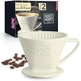 Moritz &amp; Moritz Porcelain Cafe Filter Size 2 - Reusable Coffee Filter for Excellent Coffee Aromatic Taste - Coffee Filter Att