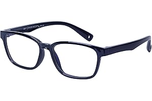 JoXiGo Kinder Brille Ohne Stärke Blaulichtfilter UV Blockieren TR90 Rahmen mit Einstellbare Brillenband + Brillenetui