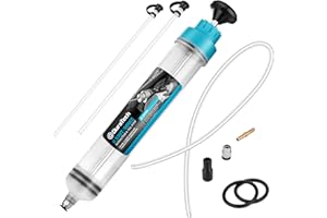 DURATECH Seringue a Huile 500ml, Extraction d'Huile Moteur, Seringue a Huile Boite Vitesse avec Tube Extension, Aspiration et Remplissage Manuels de Carburant et Liquide
