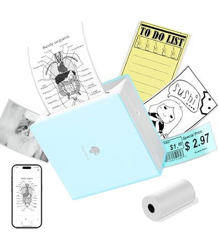 Stampa Foto Dal Cellulare Stampante Adesiva Portatile Felicidade - Bluetooth, Senza Inchiostro, Con 3 Rotoli Di Carta, Per Appunti E Creatività Mini Stampante Termica Bluetooth Rotoli Carta - 12