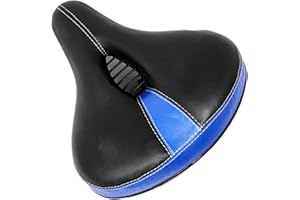 Laxzo ® Bike Seat, Bicycle Saddle Comfortable Soft Wide Saddle Cushion Pad Waterproof For Men Women Shockproof Spring Seat For MTB/Cruiser/Folding/Road/Spining Exercise Bikes