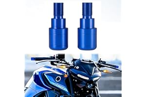 LOKLISUM Embout de Guidon Moto CNC Poignées de Guidon de Moto Capuchons de Guidon de Moto compatibles avec MT07 MT09 MT10 MT125 MT 07 09 10 125, 2PCS