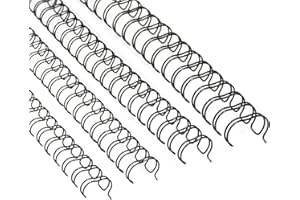 RAYSON Kolce do wiązania drutu, 23 pętle, skok 2:1, 190 arkuszy, 9,5-22,2 mm, A4, czarne, 100 sztuk