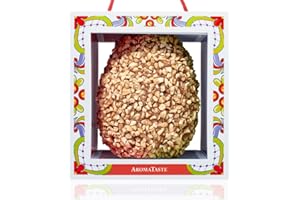 AROMATASTE Uovo di Pasqua Artigianale | Cioccolato al Caramello | Nocciole di Giffoni Salate | Confezione Regalo | Fatto a mano | 300 g