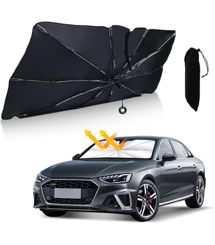 Pare-Soleil Voiture Audi A3 Sportback - Protection Pare-Brise Avant Pliable Anti-UV Argent, Isolation Chaleur Pour A3 TFSI E
