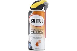 Svitol Lubrificante Spray Silikon 400 ml al silicone per plastica e gomma, resistente alle alte temperature, acqua e sfregamenti, impermeabilizza e protegge, valvola 360°