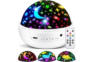 COOLNIGHT COONIGHT Sensory Toys for Babies, 93 Lighting Mode+Dimmable+Timer+Remote Sensory Lights Star Projector, 360° Rotate Kids Night Light Projector,Baby Boy Gifts Baby Girl Gifts Newborn Toy