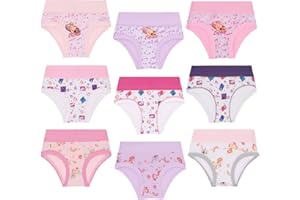 EMY Mutande Bambina Ragazza Cotone 9 Pezzi