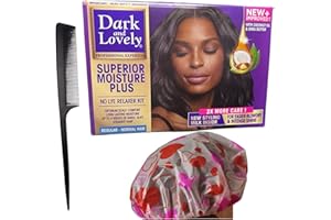 ‎K-AMAKAH Kamakah Hair relaxer box set - Comes with Comb and Showercap suitable for Dark and Lovely hair relaxer Normal Hair | Achieve Gorgeous, Silky Hair at Home