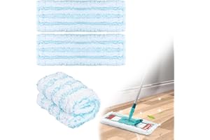 NIXOOT 3 szt wycieraczek podłogowych do Leifheit Profi XL Micro Duo / Profi XL Cotton Plus zestaw zestaw do wszystkich rodzajów podłóg, nakładka zamienna z mikrofibry do wszystkich rodzajów podłóg