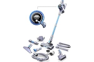 Greenote GSC60 Bezprzewodowy odkurzacz 480w/33kpa, 10 w 1, wydajny odkurzacz 50 min, przedłużona rura, ekran dotykowy LED, wysuwana rura, nie plączący się, nadaje się do podłóg/dywanów/sierści