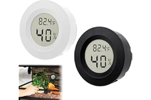 PENNLE LCD Digital Hygrometer and Thermometer - Humidity Gauge for Greenhouses, Dehumidifiers, Humidifiers, Basements, Babyrooms, Home Offices with Switchable °C/°F