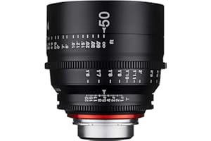 SAMYANG XEEN Cinema 50mm T1,5 Sony E Vollformat Objektiv MF Cine Video Lens für hohe Auflösungen mit Follow Focus Zahnkränze