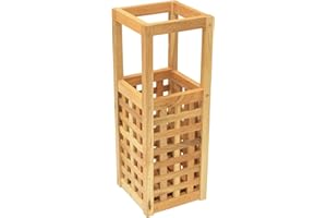 Maribelle Small Square Wooden Umbrella/Walking Stick Storage Bin Stand