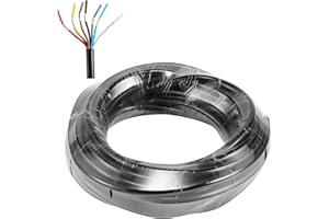 SPARKMOTO Câble 7 Conducteurs 10 m pour remorques Camping-Car,Câble 7 Fils électrique de Remorque pour Le câblage des Feux arrière remorque,Norme ISO 6722-1,Câble de véhicule Rond Câble pour remorque
