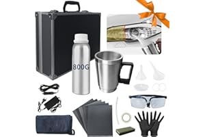 Nartov Kit de réparation de Phare avec 800G Polish Phare Voiture Kit de Restauration de Phares pour Auto et Moto Outil de réparation de Phare de Voiture (Kit de réparation de Phare)