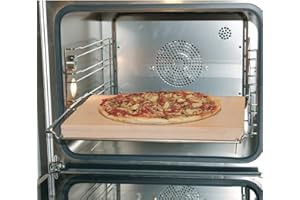 Europart - 10021639 - Pierre à pizza - En brique réfractaire de qualité alimentaire - 400 x 300 x 30 mm - Utilisation universelle pour four, cuisinière, barbecue, pain, tarte flambée