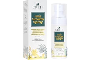CREIP Haaröl Spray für Haarwachstum mit Rosmarinöl für die Haare: Natural Hair Oil mit Rosemary oil Castor Oil Bio Batana Öl Rice Water Biotin als Haarkur für Frauen und Männer, 60ML