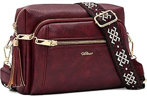 HILAEX Sacs Bandoulière Femme avec Antivol, Sac a Main Femmes Bandoulieres 4 Compartiments, en Cuir PU avec Sangle Réglable et Large Amovible
