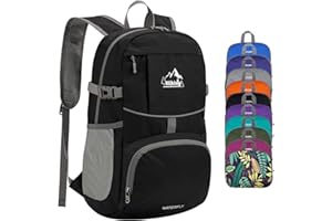 Waterfly Foldable Lightweight Hiking Backpack: 25L Ultralight Packable Rucksack Outdoor Daypack for Women Men Travel Sports Walking Camping