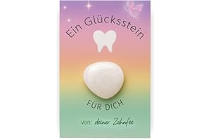 Milaboo® Zahnfee Geschenke Mädchen und Junge I persönlicher Glücksstein von der Zahnfee (Glücksstein Zahnfee)