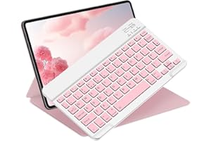 NOOX Bluetooth Keyboard for iPad 10th Generation, iPad Pro 13/12/11/10/9/8/7 inch, iPad Air 13/11th Gen, iPad mini, Tablets, etc. - Slim Wireless Portable Travel Office Computer Accessories