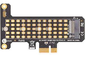 ANNADUE Tarjeta Adaptadora M.2 NVMe SSD (M Key) a PCIe X1, Compatible con M2 NVMe SSD 2280, 2260, 2242, 2230, Compatible con XP, 7, 8, 9, 10 Y Posteriores Y para OS X