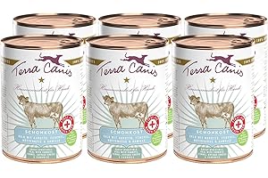 Terra Canis Vitello, carota & finocchio - First Aid, 6x400g I Alimento dietetico per problemi gastrointestinali I Alimento premium per cani con ingredienti di qualità human-grade al 100%