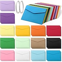 60 Buste Colorate Piccole 105x155mm - 10 Colori Per Lettere, Regali E Biglietti, Non Autoadesive - Foto 10