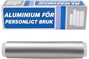 Industriell aluminiumfolie kök 30 cm bred och 1,1 kg vikt Albal professionell rulle extra tjock silverpapper lämplig för frisör, slingor, catering, livsmedelsindustri, camping