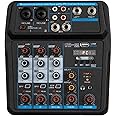 Depusheng U4 Professional 4-Channel Mixer Computer Recording Live Digital Sound Music Mini Audio Console