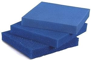 AQUARISTIK-PARADIES MATA filtrująca z pianki filtracyjnej - niebieska 50 x 50 x 3 cm gruba (ppi 10)