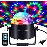 COIDEA Disco Ball Party Lights Sound Activated Stage Light Show (with Remote)