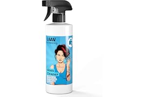 LAAV Nettoyant pour Vitres de Voiture Glass Cleaner (500 ML) I Nettoyant Vitre Voiture I Nettoyeur Voiture I Préparation pour Le Nettoyage et la Protection des Surfaces Vitrées et Chromées