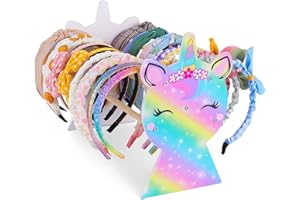 MHJY Porta Cerchietti Bambina Unicorno Headband Holder per Capelli Accessori Cameretta Legno Espositore Organizer Porta Passate per Capelli Donna