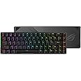 ASUS ROG Falchion 65% Tastiera Gaming Wireless e USB, Meccanica, Switch Cherry MX Rossi, RGB, Tasti in ABS, 2.4GHz, Pannello 