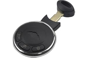 PHONILLICO Coque Cle pour BMW Mini Cooper S One D Clubman Countryman - Plip clé télécommande 3 Boutons Lame