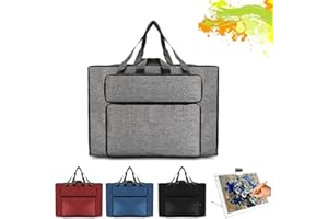 MeYuxg Borsa da Pittura Impermeabile, Cartella Portadisegni per Artisti e Studenti d'Arte (Grigio)