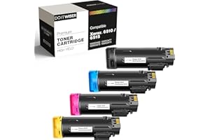 Do it wiser Compatible Toner Cartridge Replacement for Xerox Phaser 6510 6510dn 6510n 6510dni WorkCentre 6515 6515dn 6515dni 6515dnw 6515n 6515nw (1 Black, 1 Cyan, 1 Magenta, 1 Yellow, 4-Pack)