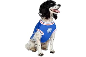 URBANPUP Official Rangers Football Team Dog Shirt (Small - Dog Body Length: 10" / 25cm)
