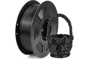IEMAI PLA Filamento 1.75mm 1Kg, Alta Velocidad PLA Negro, Filamento para Impresora 3D, Precisión Dimensional +/- 0.02mm