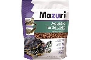 Mazuri | Nutritionally Complete Aqautic Turtle Food | Freshwater Formula - 12 Ounce (12 oz) Bag