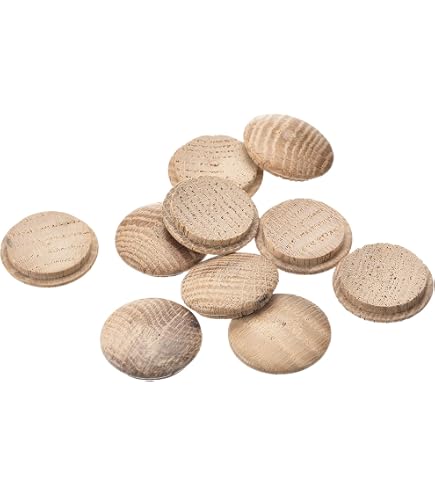 Tapones De Madera Para Agujeros - 30 Unidades, Cabeza Redonda 25 Mm, Para Ocultar Tornillos En Muebles