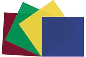 ‎LIGHTMAXX LightmaXX Farbfolie Set, Kompatibel mit PAR 56/64 bis 1000W, Grün, Blau, Rot, Gelb, Hitzebeständig bis 1000W