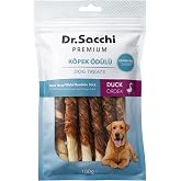 Dr.Sacchi Premium &Ouml;rdek Sargılı Beyaz Sığır Derisi Burgu &Ccedil;ubuk Tahılsız K&ouml;pek &Ouml;d&uuml;l&uuml; 5" 9-11 Gr 10'lu