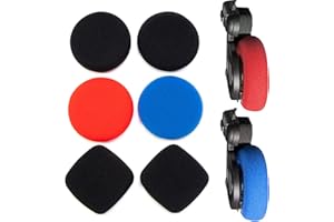 Voarmaks RedBlueBlack Setrup, grube nauszniki, piankowe poduszki do słuchawek Koss Porta Pro PP KSC35 KSC75 KSC55, czarne, kwadratowe, okrągłe, niebieskie, czerwone, żółte Voarmaks (zestaw czerwono-niebiesko-czarny)