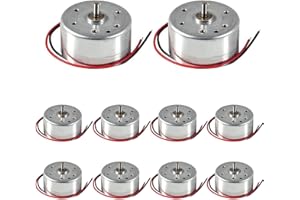 RUNCCI-YUN 10 Set kit motori dc,1.5V-3V-4.5V-6V-9V Mini Motori6500 RPM Per Esperimento DIY Fisica Educativa Fai Da Te
