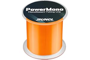 RUNCL PowerMono Angelschnur, monofile Angelschnur, 300/500/900 Yds – ultimative Stärke, Stoßdämpfer, hängen im Wasser, knotenfreundlich – Mono-Angelschnur 1,4–15,9 kg, niedrig und gut sichtbar erhältlich