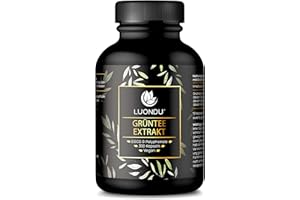 ‎LUONDU Grüntee Extrakt 300 Kapseln hochdosiert - 2250mg Grüner Tee Extrakt, 339mg EGCG und 1125mg Polyphenole pro Tagesdosis - Green Tea Kapseln - Verpackung kann variieren