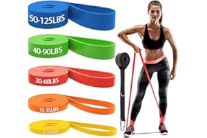 K.CINE Resistance Bands for Working Out, Pull Up Assist Bands Set, Workout for Women and Men, Exercise Bands,Training, Plasticity, Physical Therapy at Home/Gym